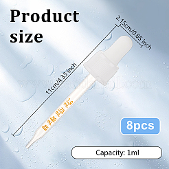 8 Stück Pipette aus Glas und PP-Kunststoff&nbsp;FIND-OC0003-71