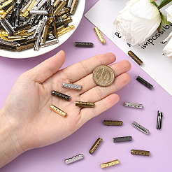 200 шт. 4-х цветные пряжки для шнурков из сплава колонн&nbsp;FIND-SP0004-68A