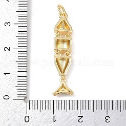 Латунь эмаль подвески&nbsp;KK-P339-24G-02