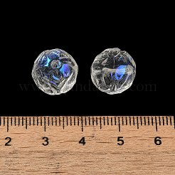 Perle di vetro trasparente&nbsp;GLAA-D025-03H
