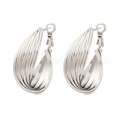 Латунные серьги-кольца&nbsp;EJEW-R025-30P