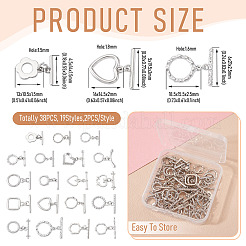 38 шт. 19-х стилевые застежки-тоглы из сплава&nbsp;FIND-TA0008-79