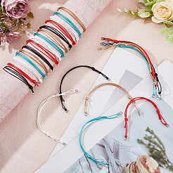 25 Stück 5 Farben gewachste Polyesterschnur zum Basteln von Armbändern&nbsp;AJEW-DC00005
