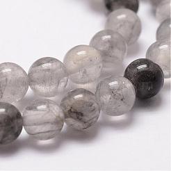 Chapelets de perle en quartz nuageux naturel&nbsp;G-D840-69-10mm