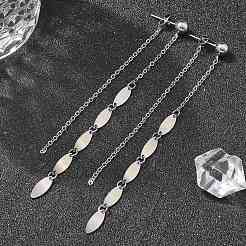 Boucles d'oreilles à pampilles en acier inoxydable 304 pour femmes&nbsp;EJEW-A119-18P