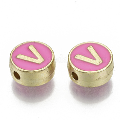 Abalorios de aleación de esmalte&nbsp;X-ENAM-S122-028V-NR