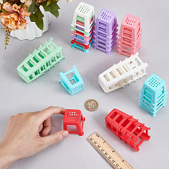 36 шт. 6 цвета pp пластиковый стул миниатюрные украшения&nbsp;AJEW-BC0009-48