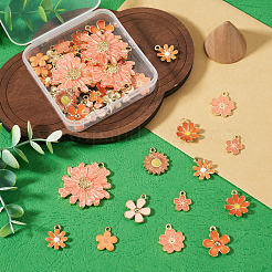 Colgantes de esmalte de aleación 40pcs 10 estilos&nbsp;ENAM-TA0004-09