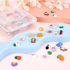 60 набор из 20-х видов непрозрачных смоляных кабошонов&nbsp;CRES-YS0001-04