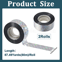 Голографический лазерный блестящий бопп&nbsp;AJEW-WH20010-47B-02