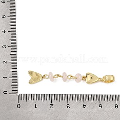 Colgantes europeos de latón con circonitas cúbicas pavé&nbsp;GG-CBA3401-01G-B07
