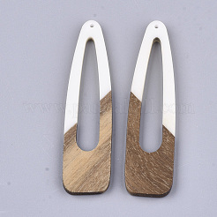 Большие подвески из смолы и ореха&nbsp;RESI-S358-99G