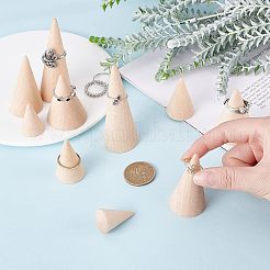 10 Stück RingAusstellungsständers aus Holz in 5 Stilen&nbsp;RDIS-FG0001-18