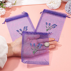 20 sachet en maille polyester avec cordon de serrage pour emballage&nbsp;ABAG-TA0002-20C