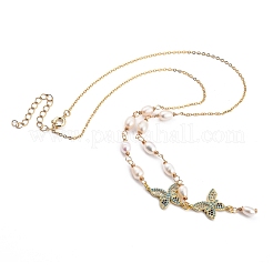 Ensemble de bijoux en zircone cubique micro pavé en laiton papillon&nbsp;SJEW-JS01124