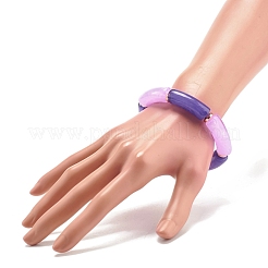 Эластичные браслеты из бисера из акриловой трубки&nbsp;BJEW-JB07762-03