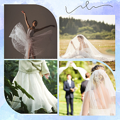 Сетчатая ткань из полиэстера&nbsp;DIY-WH20009-40I