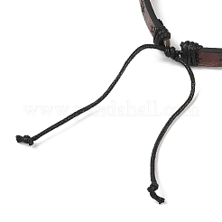 4 stücke 4 arten pu imitation leder geflochtene armbänder sets&nbsp;BJEW-P335-01B
