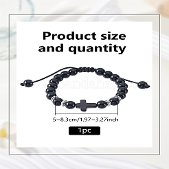 1шт стеклянные круглые бусины плетеные браслеты из бусин для унисекс&nbsp;BJEW-LP0012-17