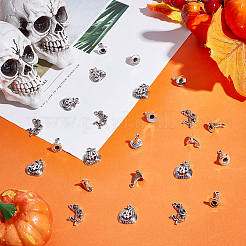 80 pièces 4 styles pendentifs en alliage de zinc de style tibétain&nbsp;TIBEP-ME0001-18