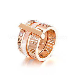 Кольца из нержавеющей стали 304 с римскими цифрами&nbsp;FS-WGD9A22-07