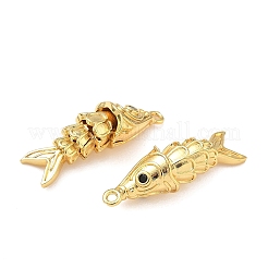 Pendentifs avec zircon cubiques à micro-pavés en laiton&nbsp;KK-H526-01F-G