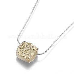 Collane ciondolo in ottone&nbsp;NJEW-I105-11P