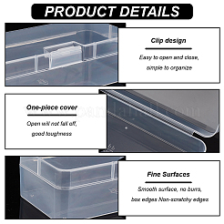 Aufbewahrungsboxen aus transparentem Kunststoff&nbsp;CON-WH0094-35A