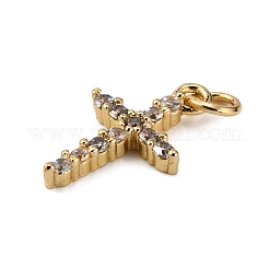 Pendentifs en laiton zircon cubique transparent&nbsp;LS-KK-WH0035-79