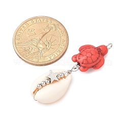 Подвески из натуральных смешанных ракушек каури&nbsp;PALLOY-JF03861