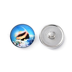 Boutons de bijoux en laiton&nbsp;BUTT-WH0028-01B