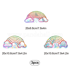 Regenbogen-PVC-Laser-Klebeaufkleber&nbsp;DIY-WH0273-51