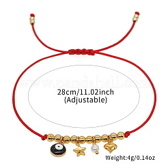 1 bracciale con ciondoli in ottone&nbsp;JI9603-6