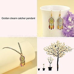 5 pendentif en acier inoxydable 201 avec placage ionique (IP)&nbsp;STAS-SZ0002-13