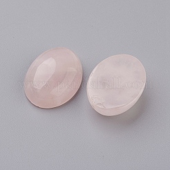 Natürliche Cabochons mit flachem Rücken aus Rosenquarz&nbsp;G-G741-30x40mm-21