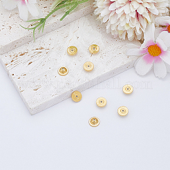 24 шт. Латунные гайки для ушей&nbsp;KK-ME0003-65G