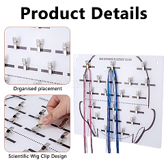 Support d'extension de cheveux en acrylique&nbsp;ODIS-WH0177-018B