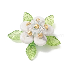 Подвески из натурального говлита и стекла&nbsp;PALLOY-MZ01192-01