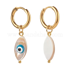 Pendientes de aro huggie de acero inoxidable 304&nbsp;EJEW-JE04533-04