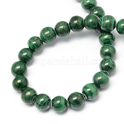 Hebras naturales abalorios de malaquita&nbsp;G-R193-03-3mm