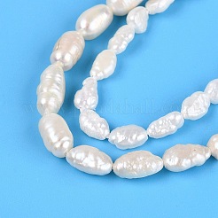 Cuentas de perlas de keshi barroco natural&nbsp;PEAR-N031-01