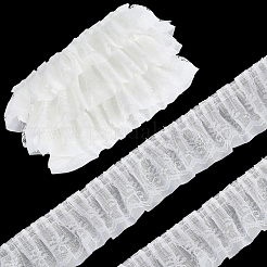 5 ярд двойной полиэстеровой кружевной отделки для украшения шитья&nbsp;OCOR-GF0005-06E