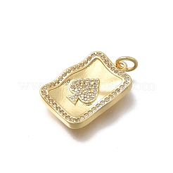 Colgante micropavé cubic zirconia de latón&nbsp;KK-D431-076A-01