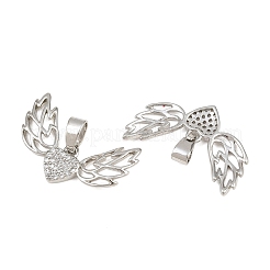 Pendentifs en laiton zircon cubique transparent&nbsp;CU-CBA6A75-08B-P