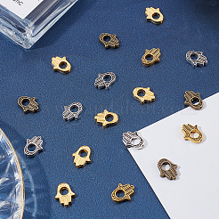 80 pièces 4 cadres de perles en alliage de style tibétain&nbsp;TIBEB-SC0001-12