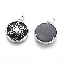 Pendentifs en pierre naturelle & synthétique mixte&nbsp;G-J386-F