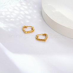 Серьги-кольца в форме сердца из нержавеющей стали 304 для женщин&nbsp;EF5965-1