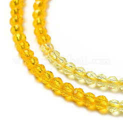 Fili di perle di vetro trasparenti 2 colori&nbsp;GLAA-G093-01D