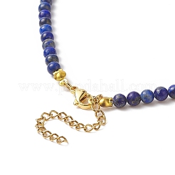 Lapis naturali collane di perline Lazuli&nbsp;NJEW-JN04226-02