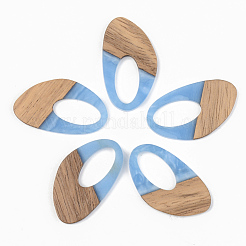 Pendentifs en bois de résine et de noyer&nbsp;RESI-S389-002A